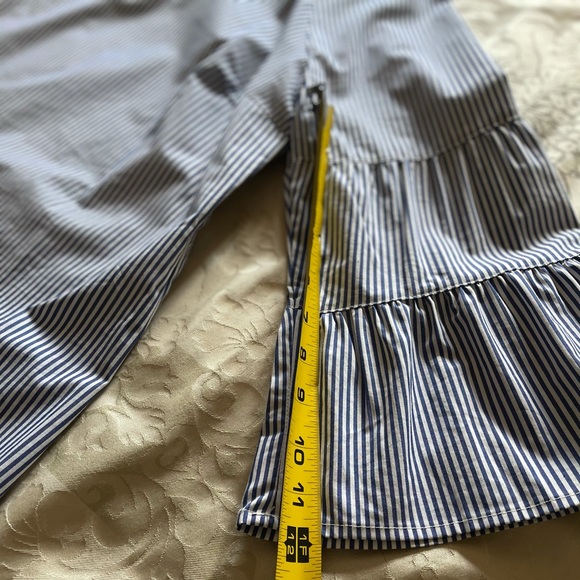 Como Blue Pullover Blouse Thin Blue|White Stripes - Picture 8 of 9